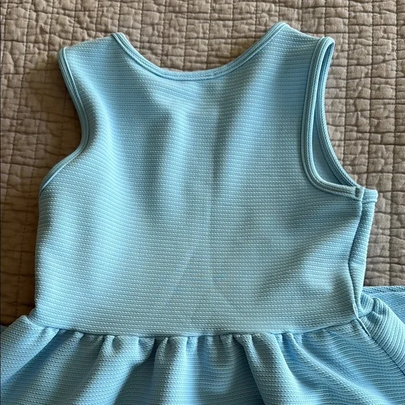Blue Sleeveless Kids Dress - Picture 5 of 5